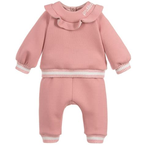 fendi girl dress pink|fendi kids tracksuit.